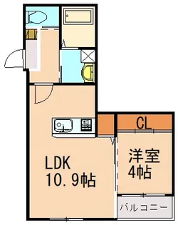 BRAVE BASE遠賀 Sorth【1階】の間取り