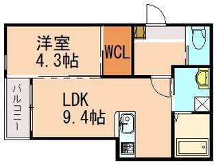 BRAVE BASE遠賀 Sorth【1階】の間取り