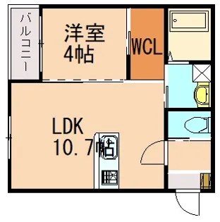 BRAVE BASE遠賀 Sorth【2階】の間取り