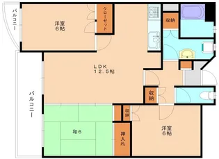 ステーション95【403号室】の間取り