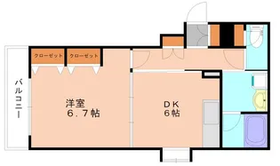ミルキーウェイⅡ【801号室】の間取り