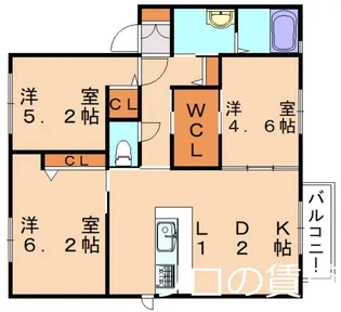アルページュ【202号室】の間取り