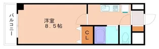 アルベール教育大前【6階】の間取り