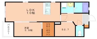 ベルオロール福津中央【401号室】の間取り