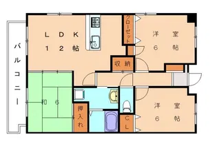 カレンエビツ【406号室】の間取り