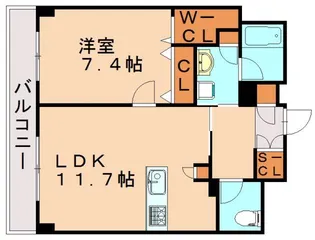 ブルーミングテラス東郷駅前【6階】の間取り