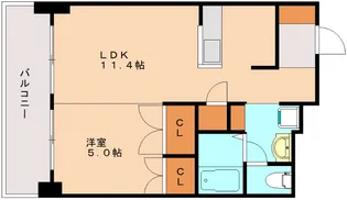 福岡県福岡市西区周船寺3丁目【マンション】の間取り