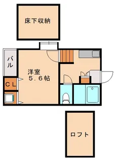1Kの間取り画像