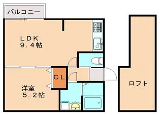アンピオ姪浜拾番館【101号室】の間取り