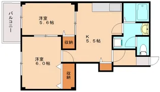 ミレエジュ泉B【104号室】の間取り