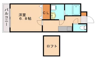 福岡県福岡市西区田尻1丁目【アパート】の間取り