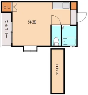 ブレインズ室見サード【2階】の間取り