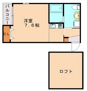 LaLa姪浜【105号室】の間取り