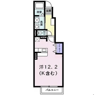 福岡県福岡市西区九大新町【アパート】の間取り