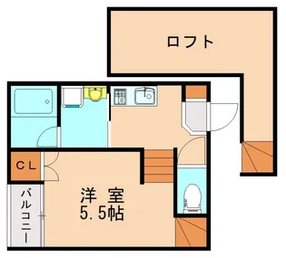 福岡県糸島市志摩馬場【アパート】の間取り