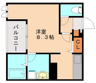 福岡県福岡市西区周船寺3丁目【アパート】の間取り