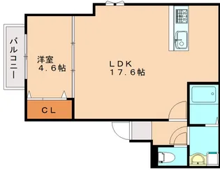 エスペランサ野芥【3階】の間取り