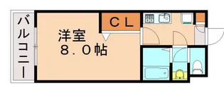ボナージュ室見【205号室】の間取り