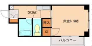 レトリック姪浜【401号室】の間取り