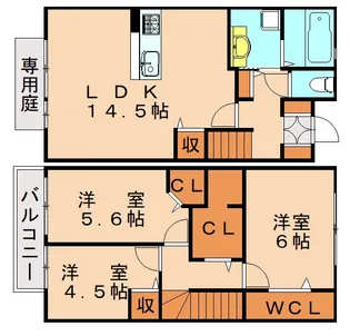 福岡県福岡市早良区田村4丁目【アパート】の間取り