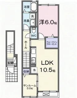 福岡県福岡市早良区田村7丁目【アパート】の間取り
