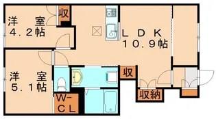 Bright Nest (ブライトネスト)【1階】の間取り
