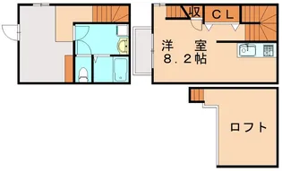 クワトロ・ヴィラ今宿【1階】の間取り