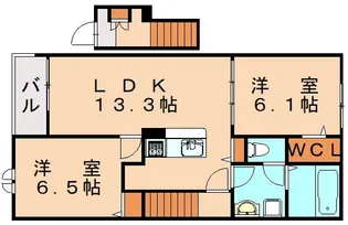 アーベイン西町【2階】の間取り