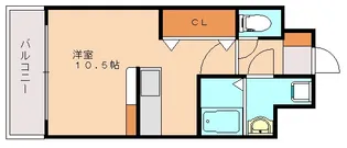 サンライズ伊都【402号室】の間取り