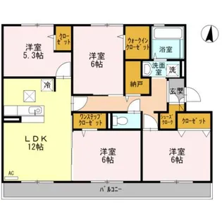 福岡県福岡市西区今宿3丁目【アパート】の間取り
