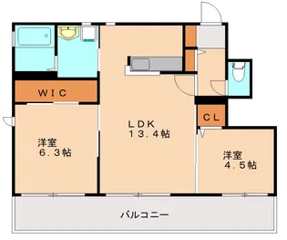 ロワジール【1階】の間取り