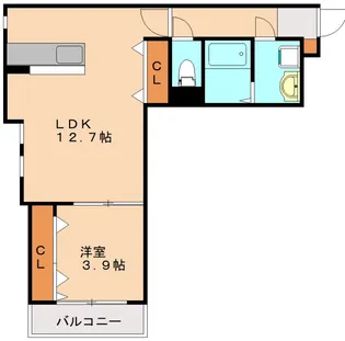 Glitter野芥【3階】の間取り