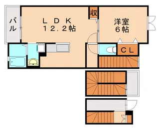 アンジュメゾンII【3階】の間取り