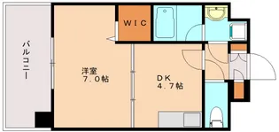 ドリーム西新【5階】の間取り