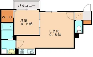 Crecia荻浦【1階】の間取り