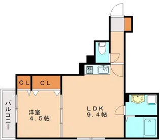 Crecia荻浦【3階】の間取り