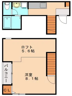 福岡県福岡市西区周船寺1丁目【アパート】の間取り