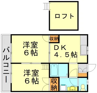フォルトーナTJ【102号室】の間取り
