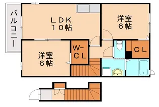 コンフォート志摩【2階】の間取り