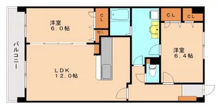 サングレイス下山門【3階】の間取り