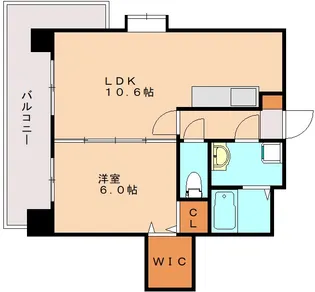 ビオラ愛宕【6階】の間取り