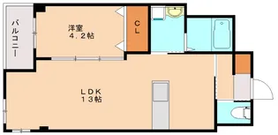 福岡県福岡市早良区小田部3丁目【マンション】の間取り