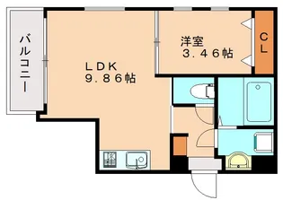 (仮称)Cherim室見WEST【2階】の間取り