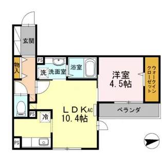 ルーチェ愛宕南【2階】の間取り