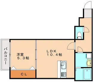 SunMark横浜【301号室】の間取り