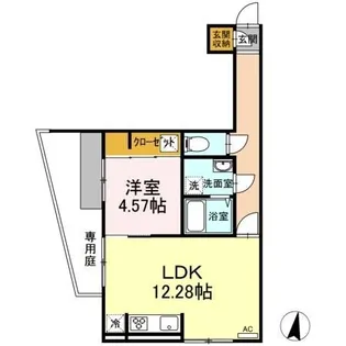マノワール百道【1階】の間取り