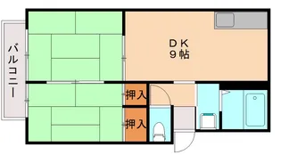 プレジール周船寺【105号室】の間取り