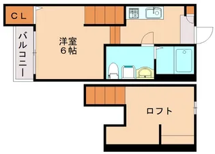 FONTANA 姪浜【102号室】の間取り