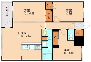 S-RESIDENCE伊都Attirant【8階】の間取り