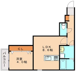 フォレスト横浜【103号室】の間取り